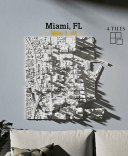 Miami, FL - L & XL 3d model