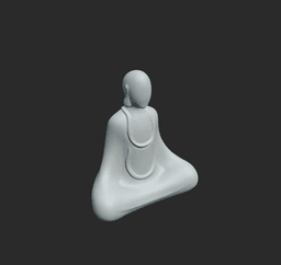 Buddha Mini Statue 3d model