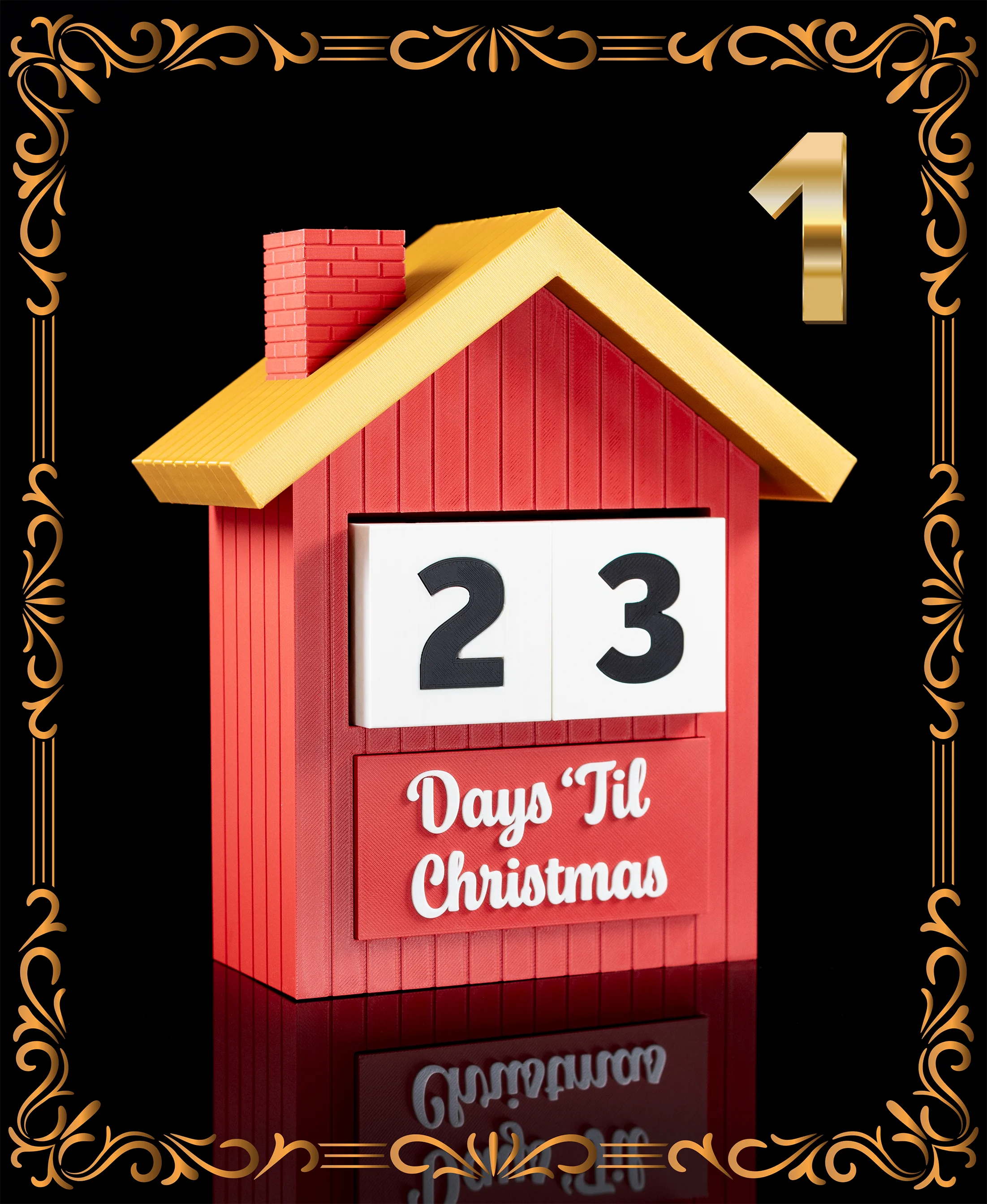 Christmas Countdown - Christmas Day 1 3d model