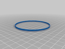 Atari STFM floppy drive belt 3d model