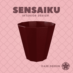 273. Cylinder 273 - Pleated Vase Custom Vase Design - Ikebana Home Decoration 3d model