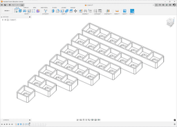 Wound tracker trays for 12 mm dice 3d model