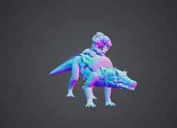 SADDLED KAPRO 3d model