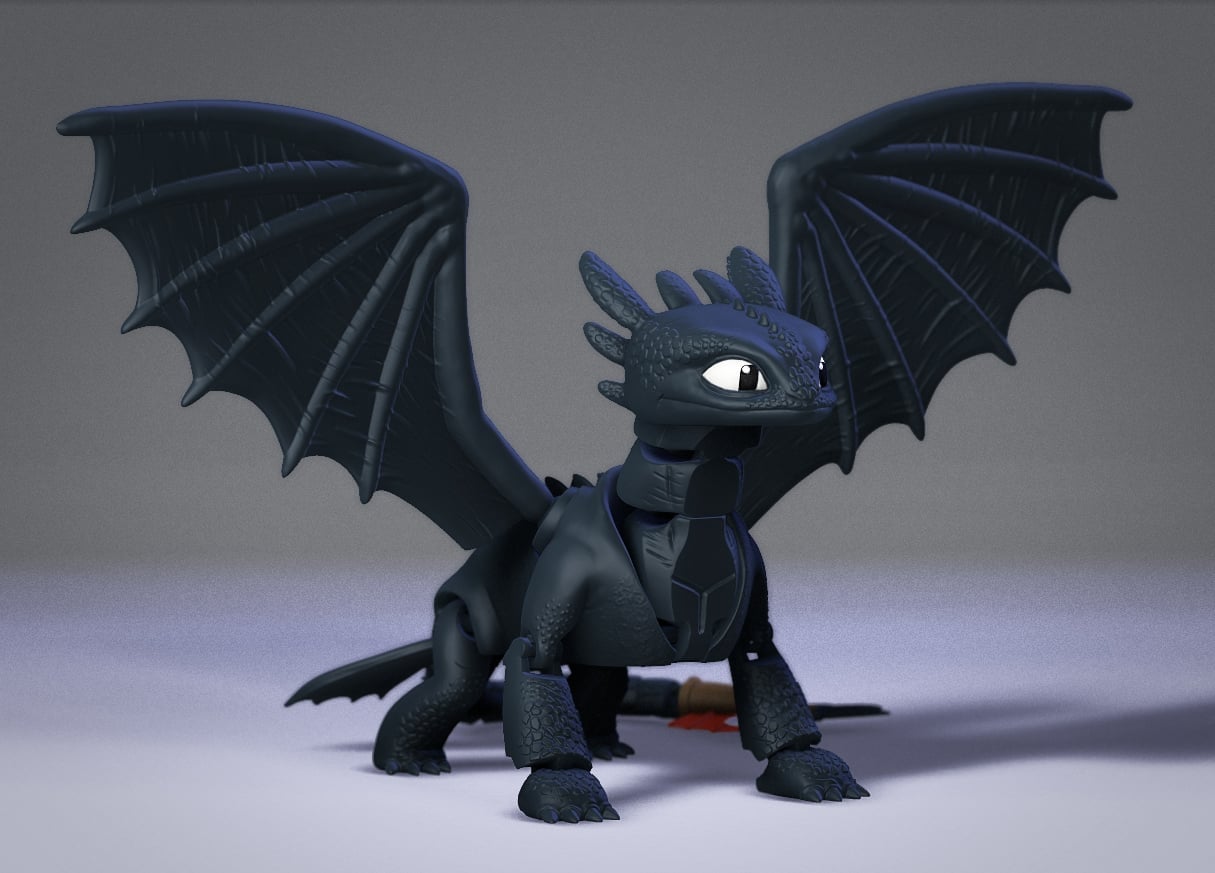 Toothless Dragon 3d model
