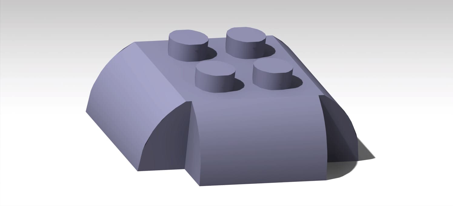 Lego brick 3d model