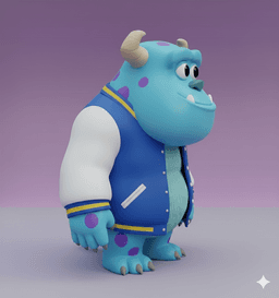SULLIVAN (SULLEY) KAWAII CHIBI – MONSTERS, INC. 3D (STL FILE) 3d model