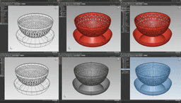 Ramadan Dates Serving Bowl with Pit Tray 3d model