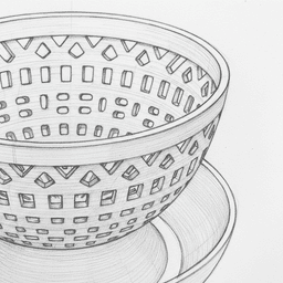 Ramadan Dates Serving Bowl with Pit Tray 3d model