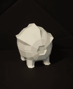 Shelgon Low Poly Pokemon 3d model