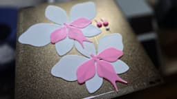 3D Printable Orchid Flowers – Shape with Heat Gun & Bring Your Orchid to Life! 3d model