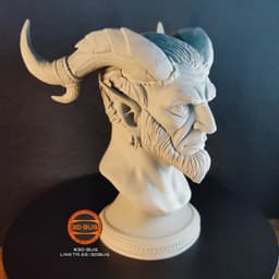 Fantasy Horned Bust - Print-Ready Collectible STL / 3MF 3d model