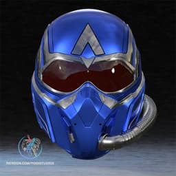 Captain America 4 Hypersonic Mask 3D Printer STL File 3d model