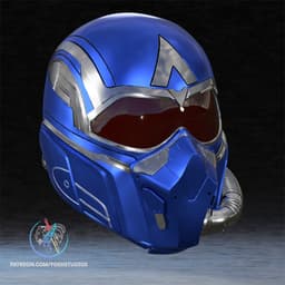 Captain America 4 Hypersonic Mask 3D Printer STL File 3d model