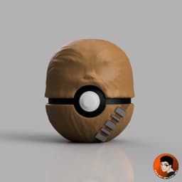 Star Wars - Chewbacca Pokeball 3d model