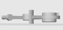 Ram Rear headrest release arm 3d model