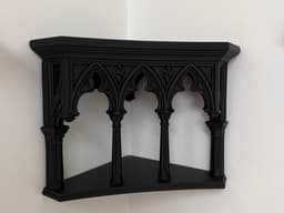 Cathedral Corner Shelf Display Gothic Home Decor 3d model