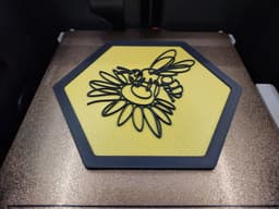**Honeybee Floral Hexagon Wall Art – Premium Set of 7** 3d model