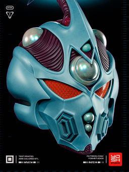 Guyver Helmet 3D Printer STL 3d model