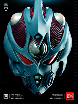 Guyver Helmet 3D Printer STL 3d model