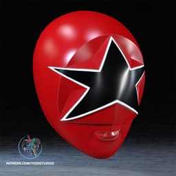 Zeo Red Helmet 3D Printer STL File 3d model