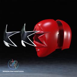 Zeo Red Helmet 3D Printer STL File 3d model