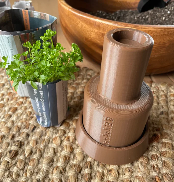 Paper Pot Maker Dual - Gardening Tool 3d model