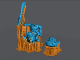 Vogland Orc Hogrider miniature 3d model