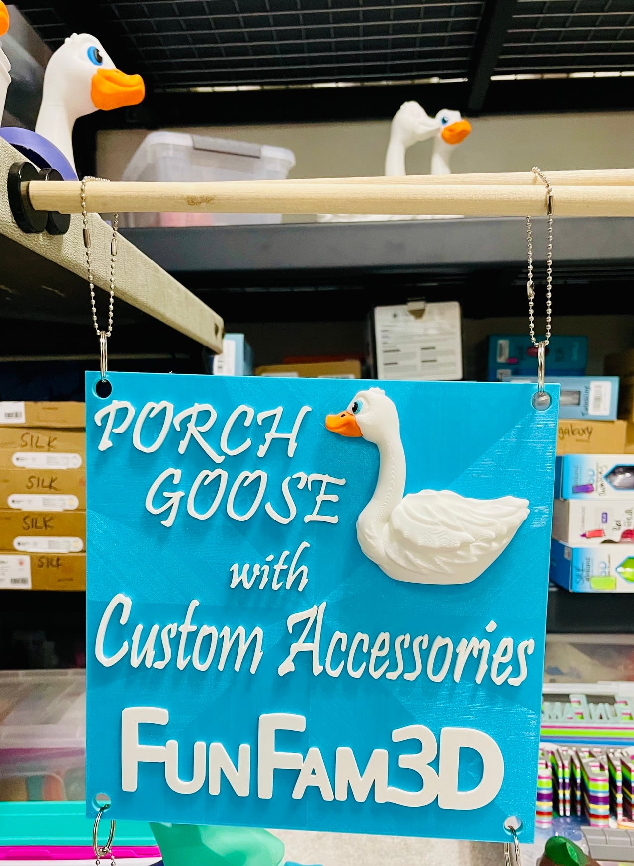 Signs for Porch/Desk Goose & Accessories 3d model