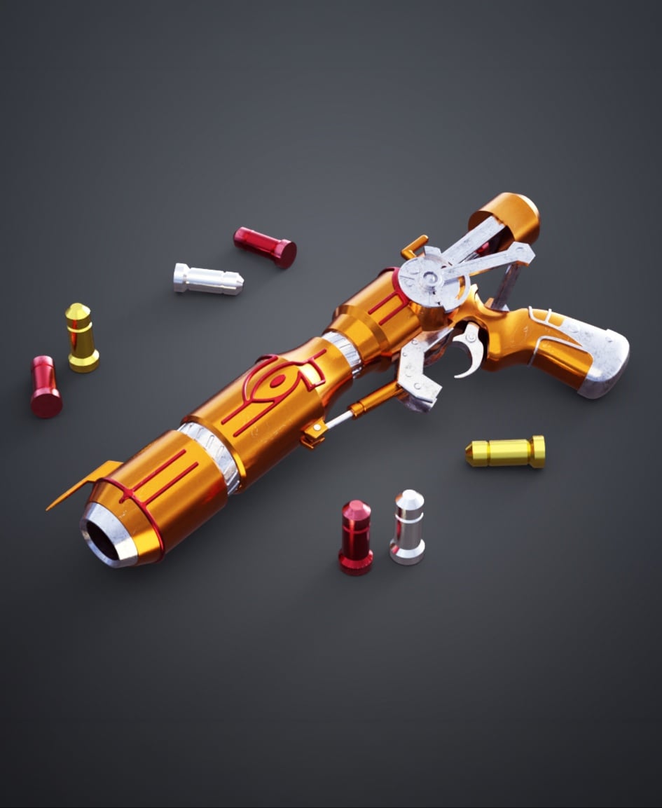 Outlaw Star - Starwind's Caster gun 3d model
