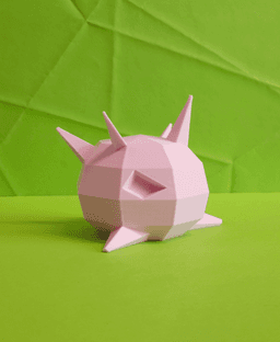 Cascoon Low Poly Pokemon 3d model
