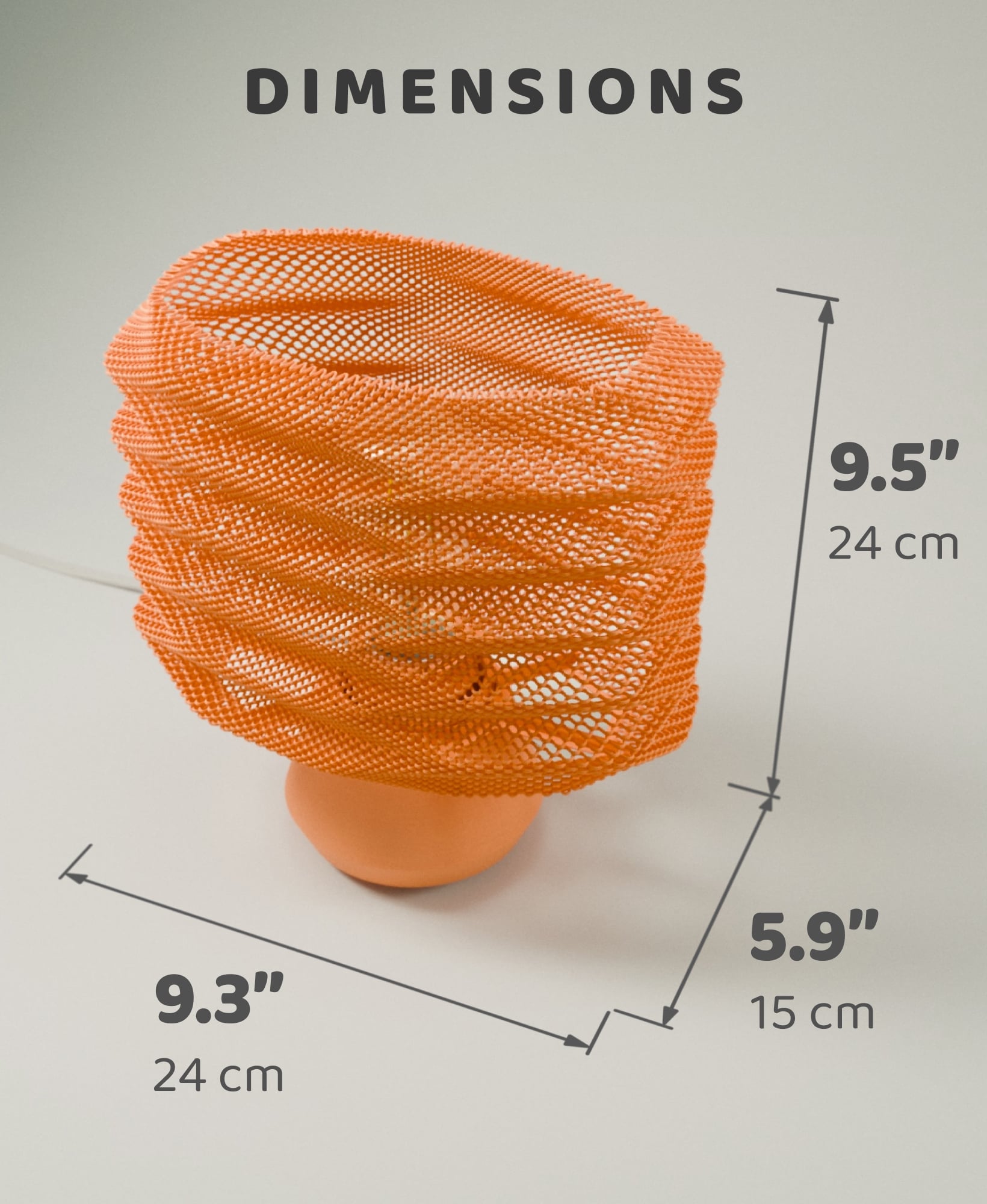 Bellows Weave Lamp - Shade Only 3d model