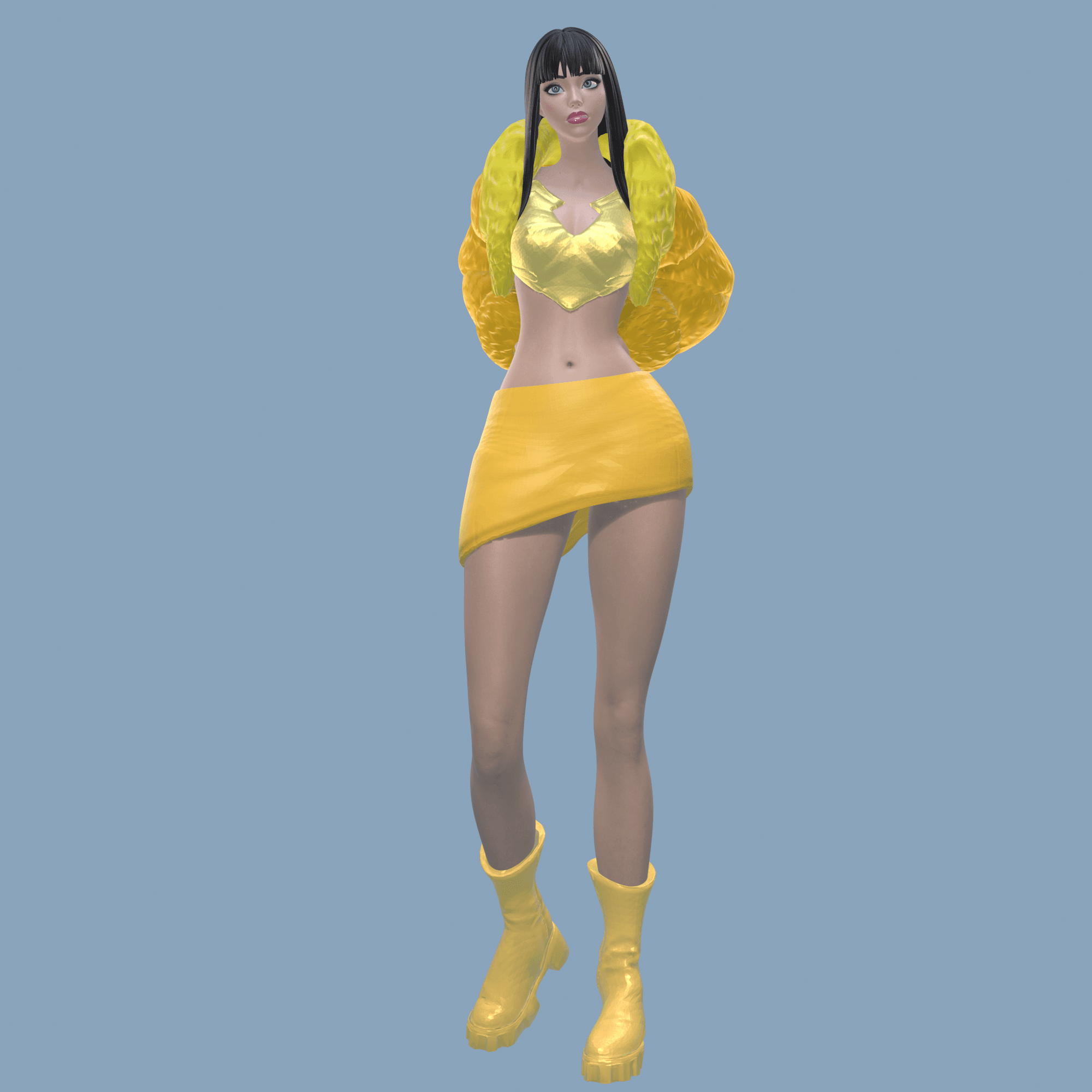 Beautiful Model Woman v2 3d model