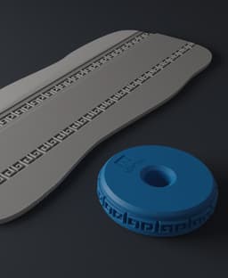 Stamp Wheels for Clay โ Egyptian Patterns Vol.01 (01-05) 3d model