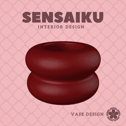 11. 2 Circle Custom Vase Design: Personalized Forms for Miniature and Modern Spaces - Ikebana Home 3d model