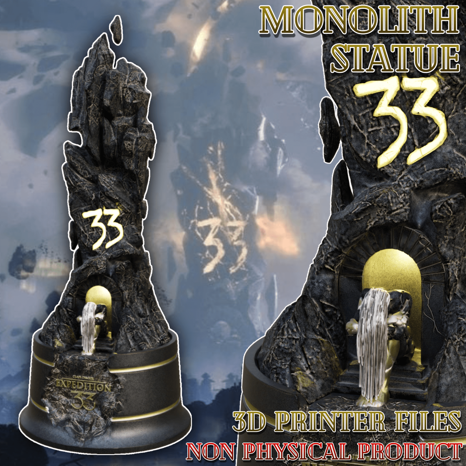 Paintress Monolith from Clair Obscur: Expedition 33 3d model