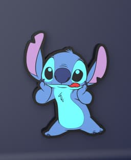 Stitch - LED Strip compatible 3d model