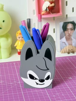 SKZOO wolfchan pencilholder 3d model