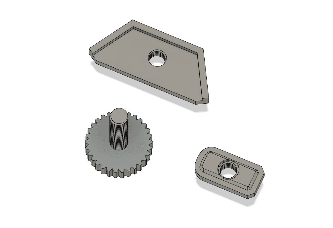Hextraction Integrated Foot with Easier Print Tolerances 3d model