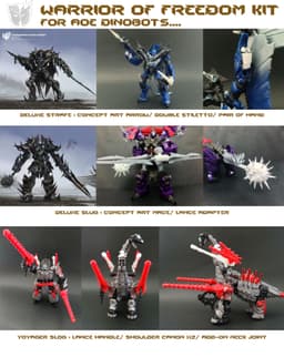 TF AOE Dinobots Warriors of Upgrades 3d model