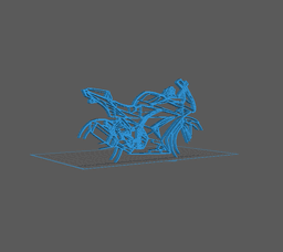 Kawasaki - Ninja 250 R Wall Art 3d model