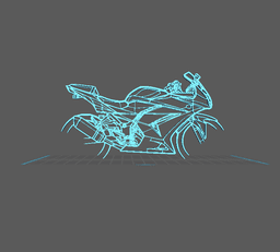 Kawasaki - Ninja 250 R Wall Art 3d model