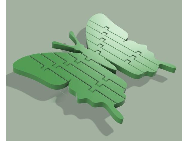 Flexi Articulated Butterfly 3d model