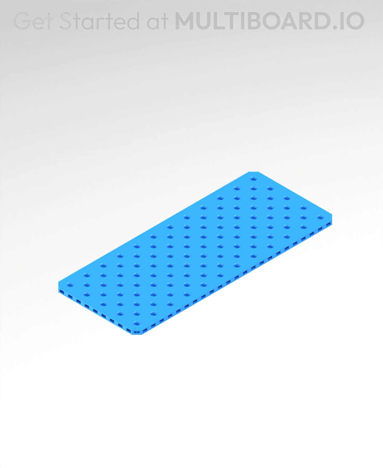 12x5 MU - Small Thread SU - MultiBoard Plate 3d model