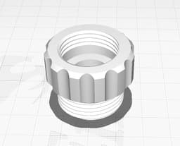 Garden tap hose adaptor 1/2" to 3/4" 3d model