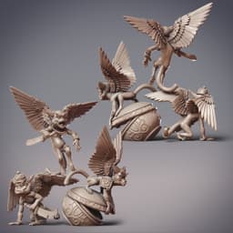 Zephyrian Flying Monkeys (Pre-Supported) 3d model