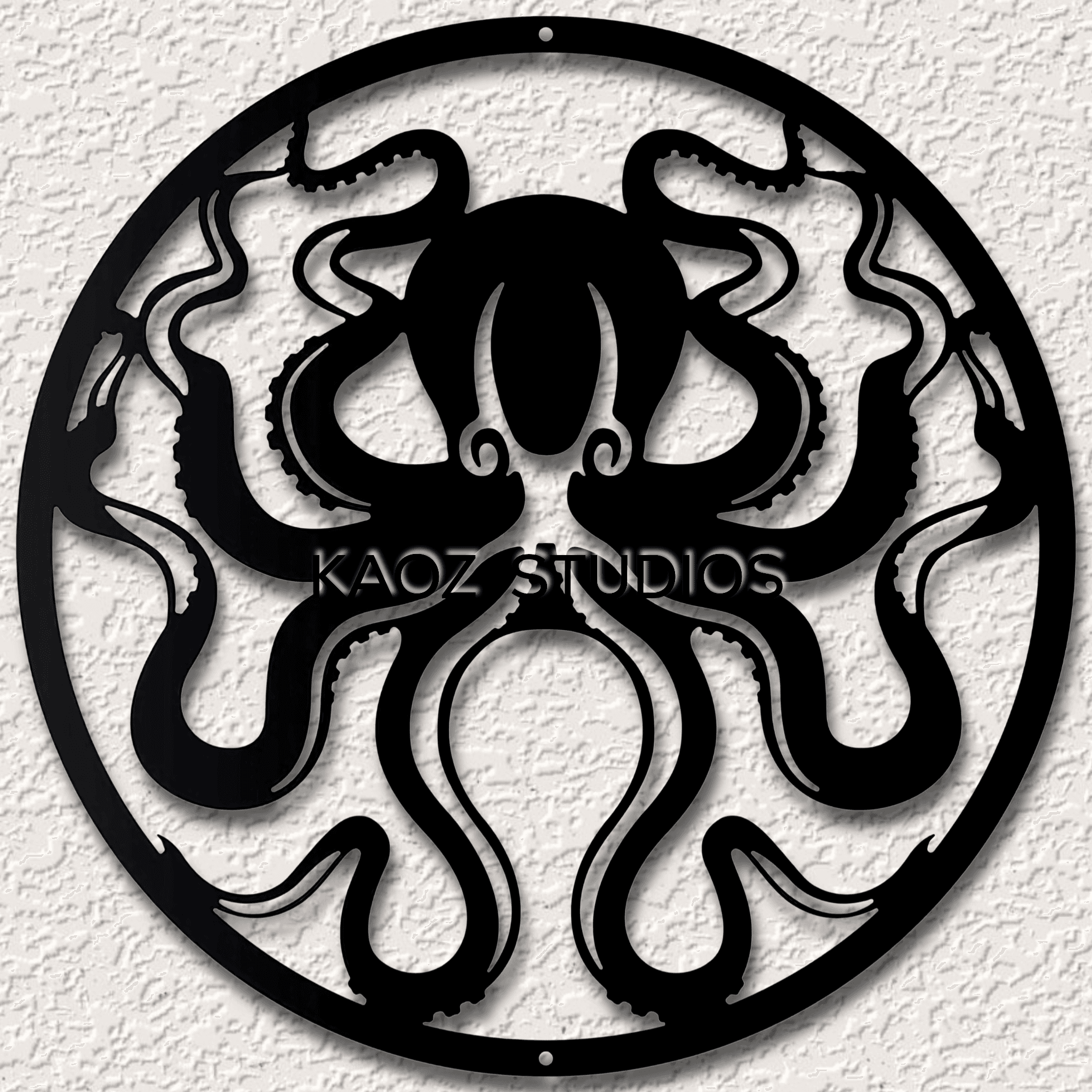 octopus wall art nautical wall decor deep sea decoration underwater scene 3d model