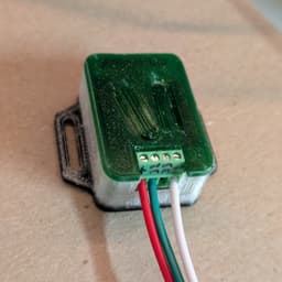Adafruit Mini Sparkle Motion Snap-on Enclosure remix with wire terminal cut-outs 3d model