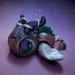 Capricorn Turtle Articulated Flexi - Includes Hangable Version 3d model