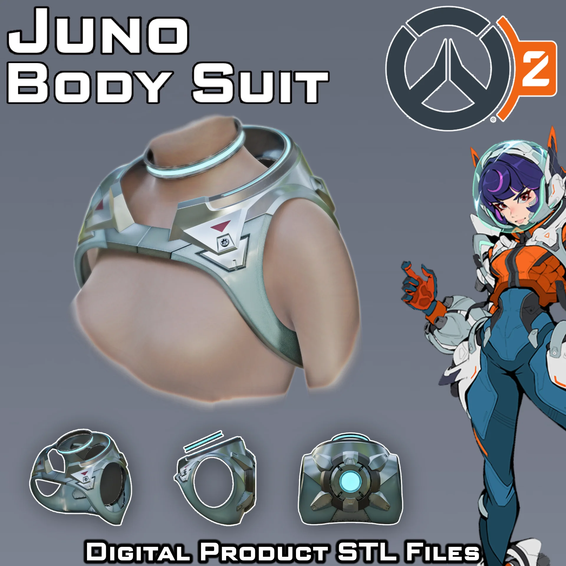 Si Fi Juno Space Ranger Body Suit Overwatch 2 3d model