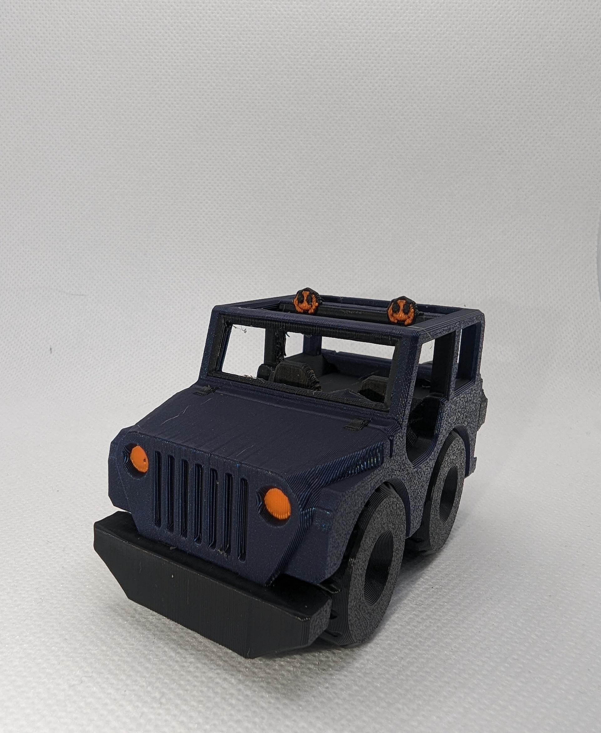 Fixum Dude Motors PIP Jeep  - Colorized in Bambu Studio printed on X1C - 3d model